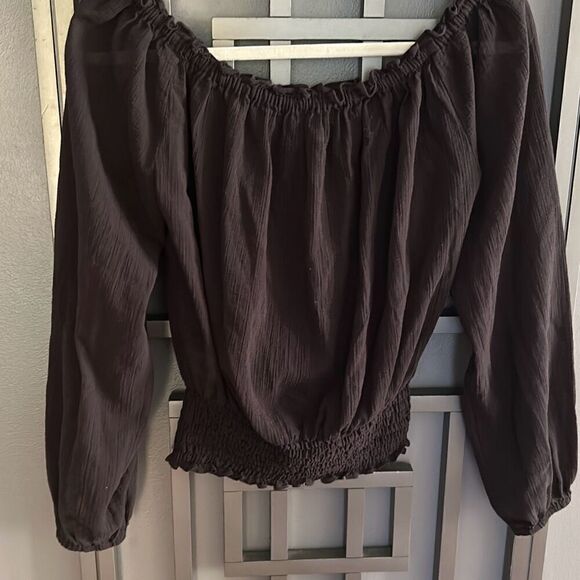 Michael Kors gauze off the shoulder peasant top size S - Picture 4 of 4